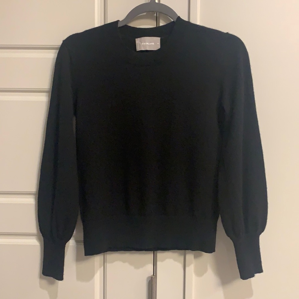 Everlane Black Crew Neck Sweater